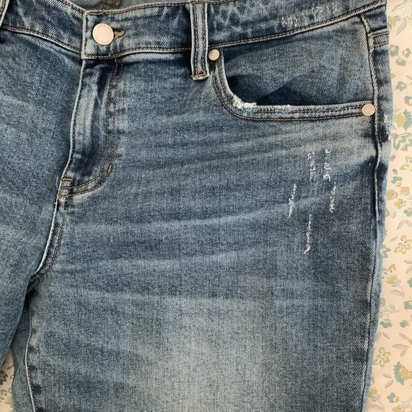 Liverpool Los Angeles Liv Non Skinny Skinny Distressed Cropped Jeans 10/30 - Picture 5 of 11